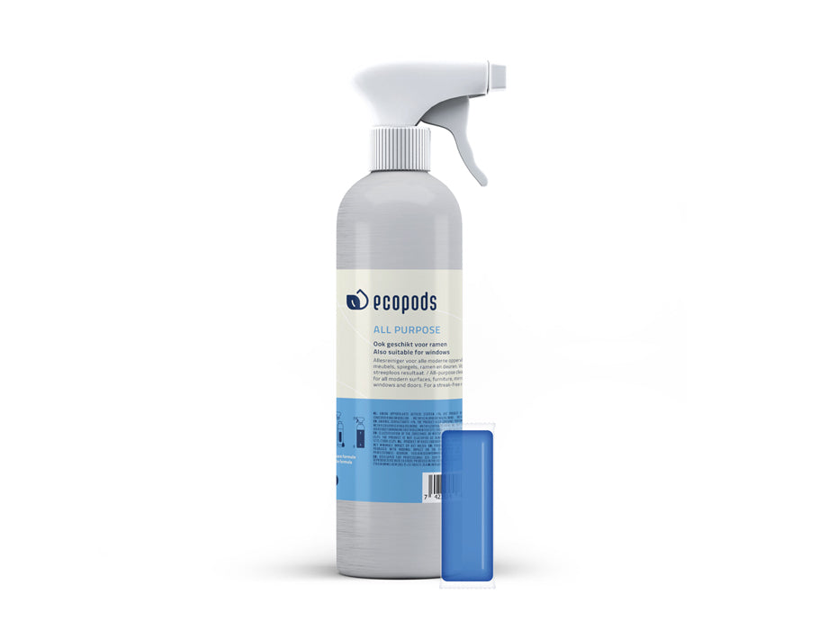 Ecopods® herbruikbare aluminium fles + GRATIS capsule